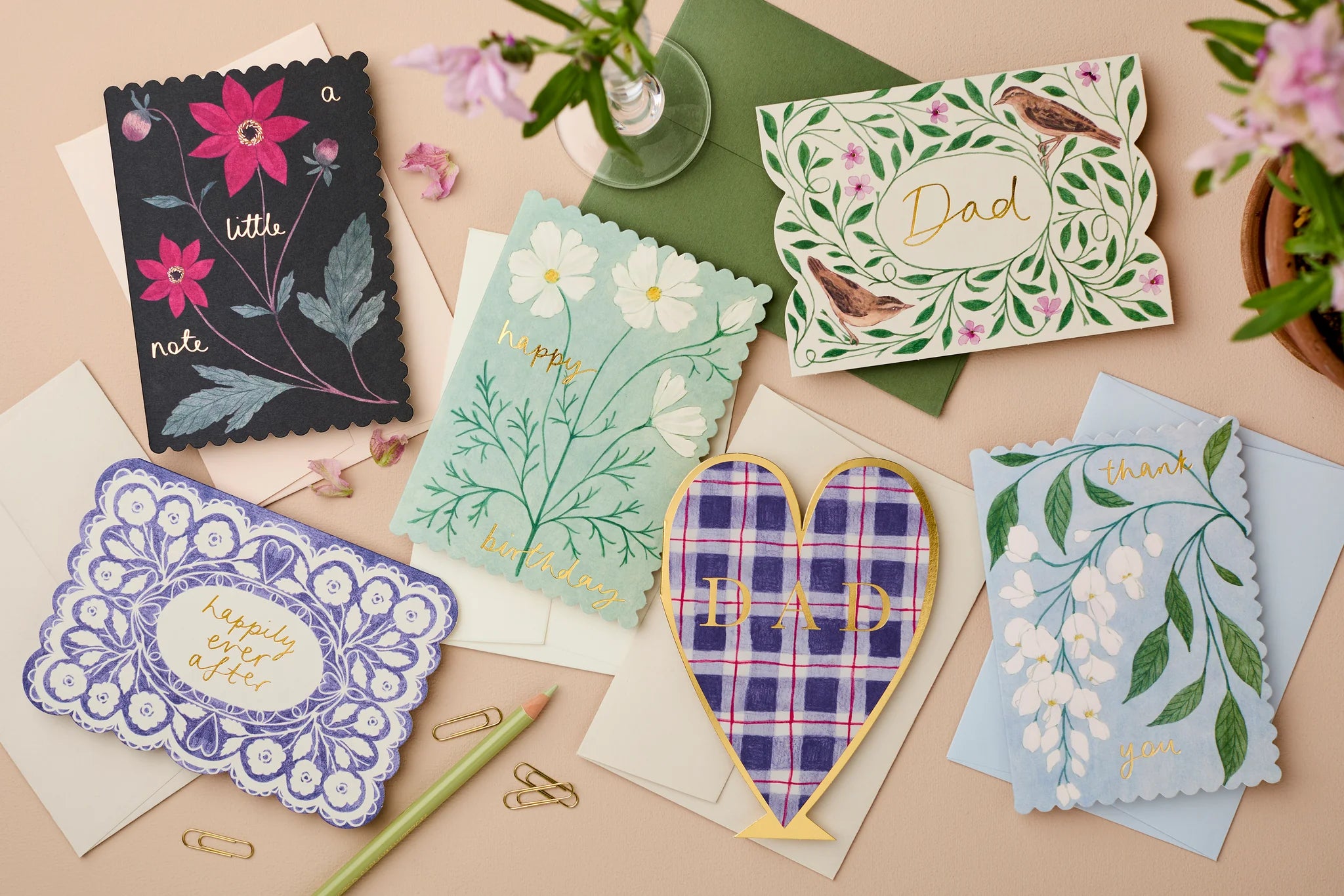 WANDERLUST PAPER CO Greeting Card Lace Happily Ever After