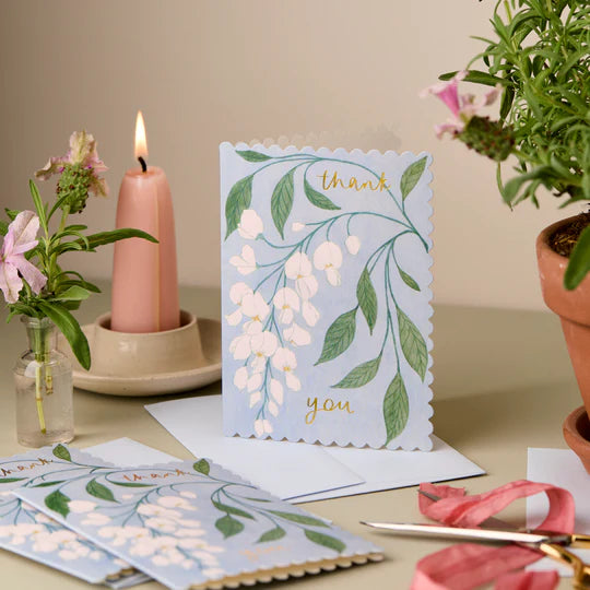WANDERLUST PAPER CO Greeting Card Wisteria Thank You