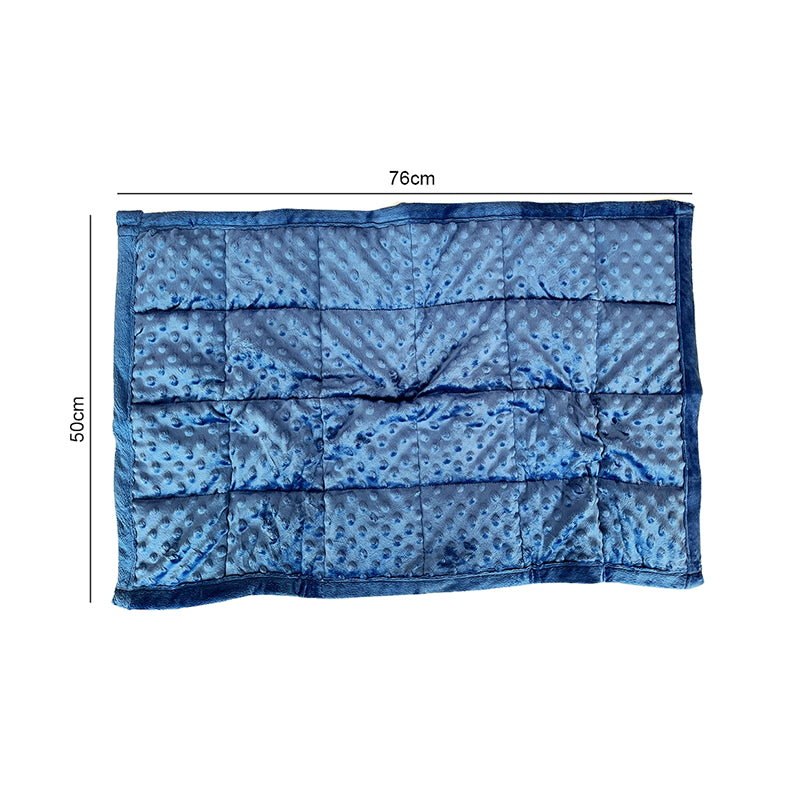 NOZIG Minky Dot Sensory Weighted Lap Pad 2kg Lime Green/Blue