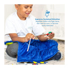NOZIG Minky Dot Sensory Weighted Lap Pad 2kg Lime Green/Blue