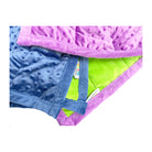 NOZIG Minky Dot Sensory Weighted Lap Pad 2kg Lime Green/Blue