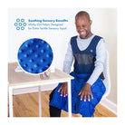 NOZIG Minky Dot Sensory Weighted Lap Pad 2kg Lime Green/Blue