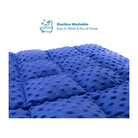 NOZIG Minky Dot Sensory Weighted Lap Pad 2kg Lime Green/Blue