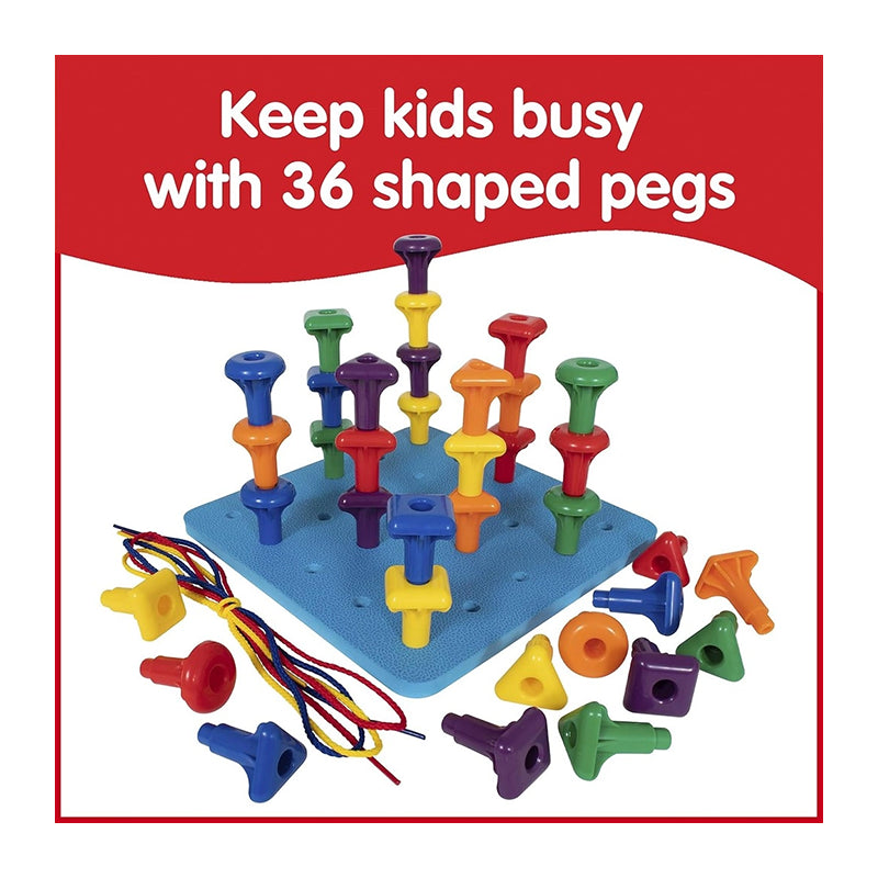 NOZIG EDX Education Geo Pegs and Peg Board Set 36