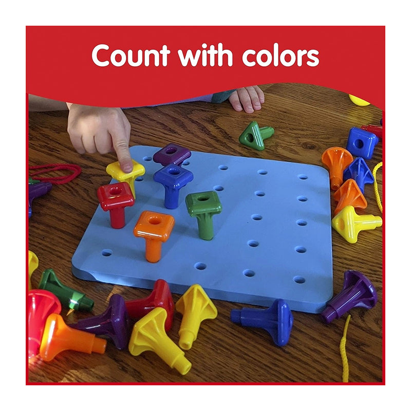 NOZIG EDX Education Geo Pegs and Peg Board Set 36