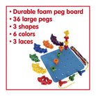NOZIG EDX Education Geo Pegs and Peg Board Set 36