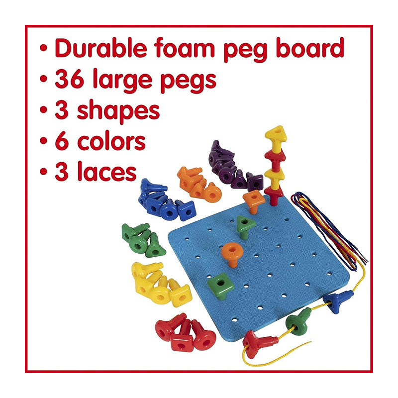 NOZIG EDX Education Geo Pegs and Peg Board Set 36