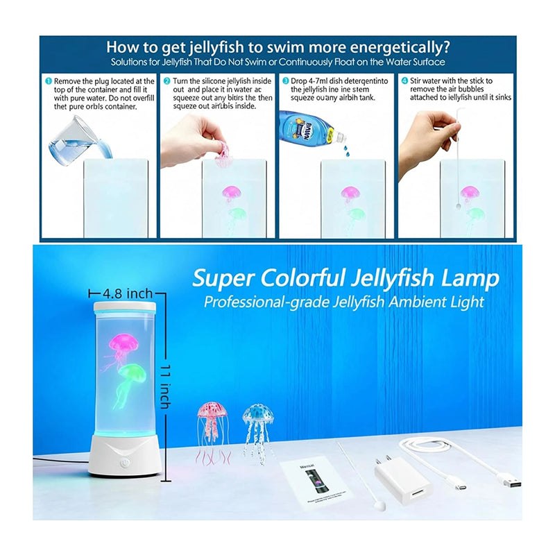 NOZIG Jelly Fish Water Tube Lamp