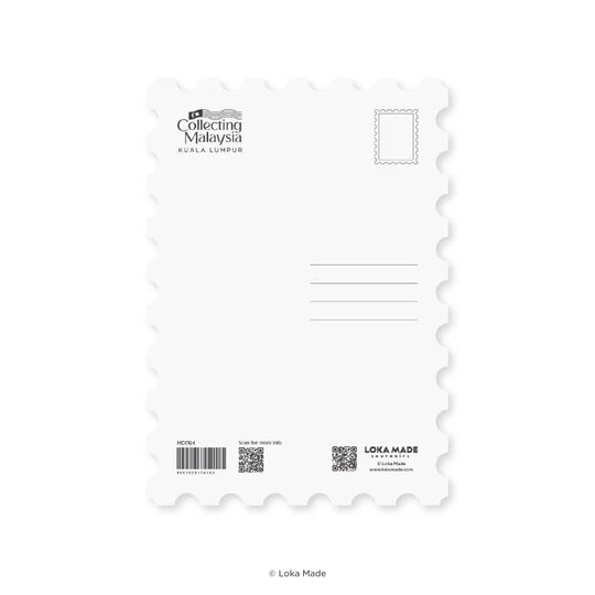 LOKAMADE Collection Malaysia Shaped Postcard MDP84: Kuala Lumpur 2