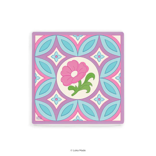 LOKAMADE Tales of Tiles Mosaic Coaster Petal Whirl