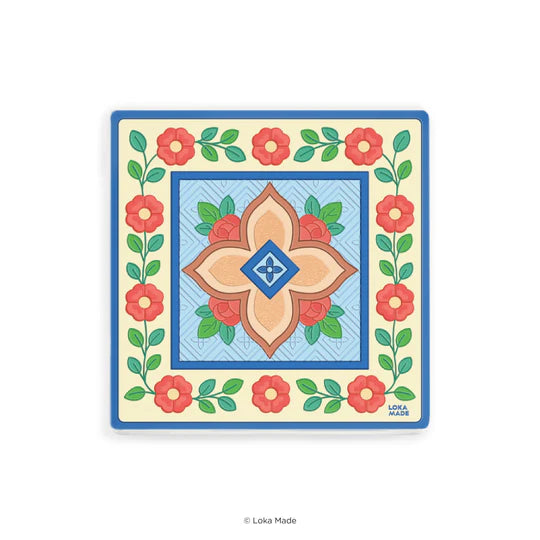 LOKAMADE Tales of Tiles Mosaic Coaster Morning Bloom