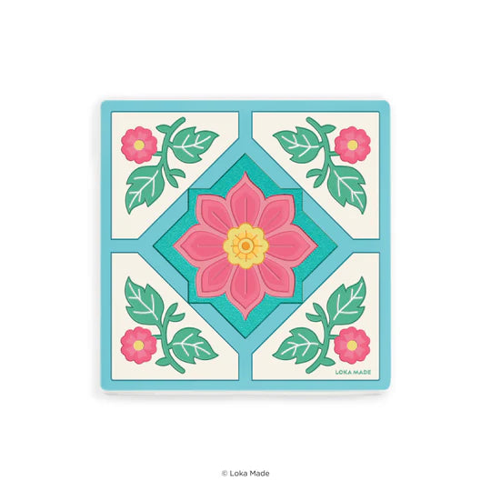 LOKAMADE Tales of Tiles Mosaic Coaster Petals of Harmony