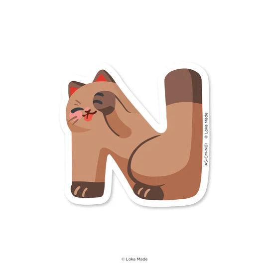 LOKAMADE Comeow Waterproof Sticker N