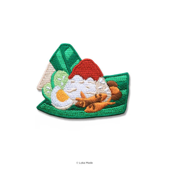 LOKAMADE Loka Patch Embroidery Sticker Nasi Lemak