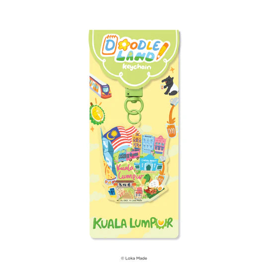 LOKAMADE Doodle Land Keychain KL Street Charm