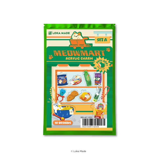 LOKAMADE Meowmart Acrylic Charm Set A Blind Bag
