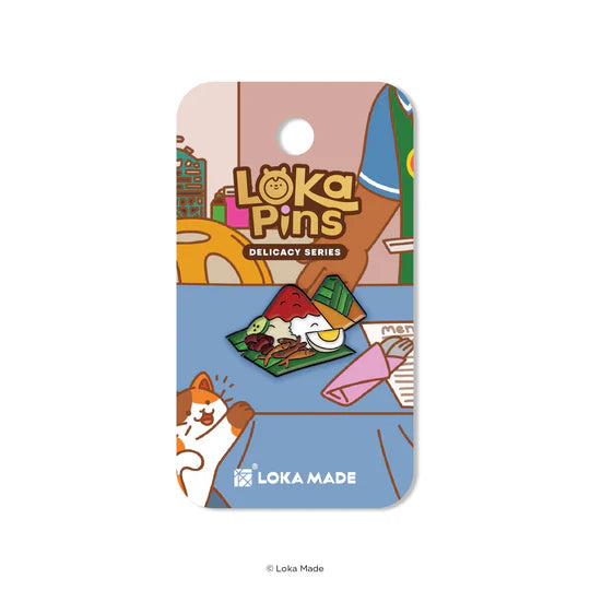 LOKAMADE Loka Pin Nasi Lemak