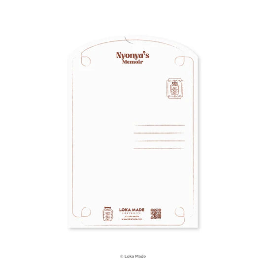 LOKAMADE Shaped Postcard Nyonya's Memoir 2.0 Banquet of Smiles