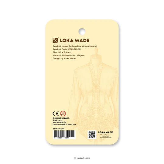 LOKAMADE Kebaya Nyonya Embroidery Magnet Sri Suria