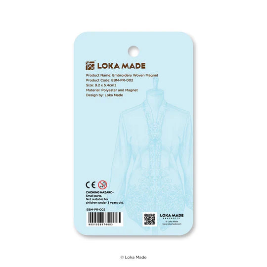 LOKAMADE Kebaya Nyonya Embroidery Magnet Sri Bayu