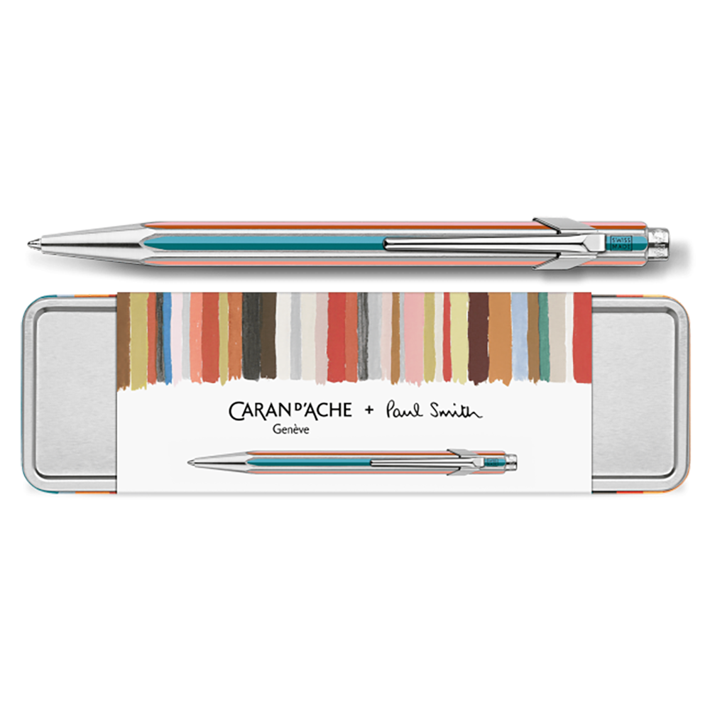 CARAN D'ACHE 849 Ball Pen x Paul Smith 5Ed Silver