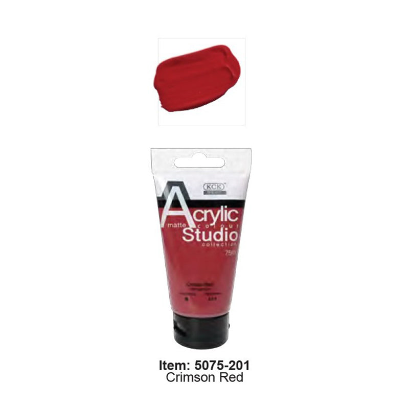 KCK Studio Acrylic 75ml / #201 Crimson Red