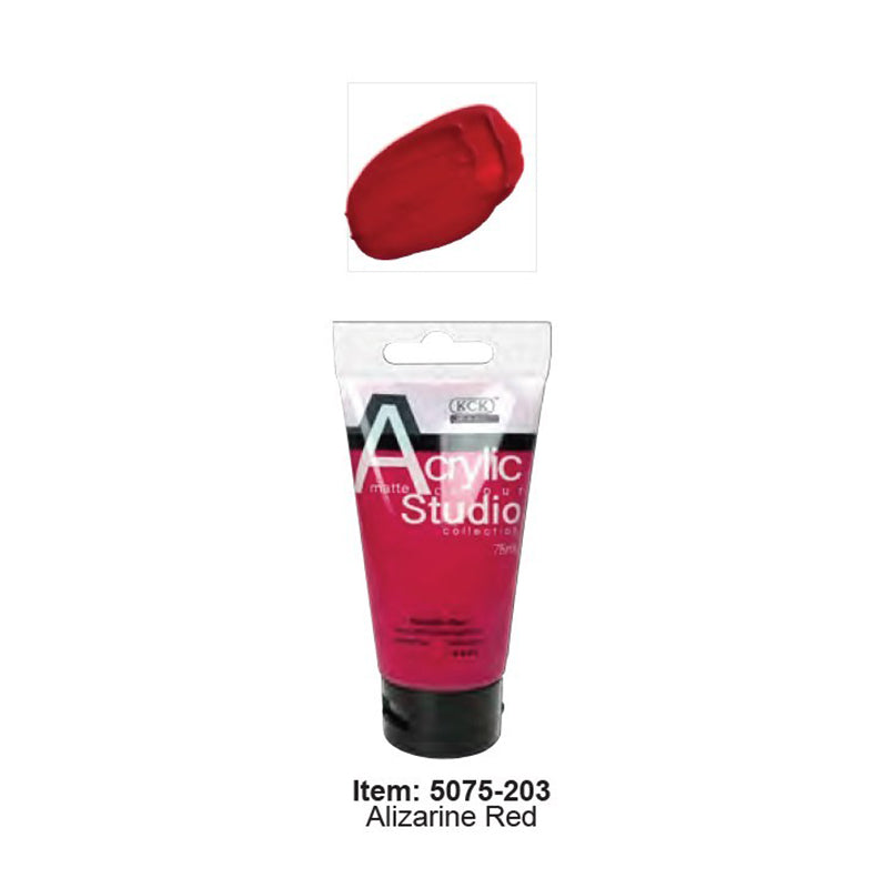 KCK Studio Acrylic 75ml / #203 Alizarine Red