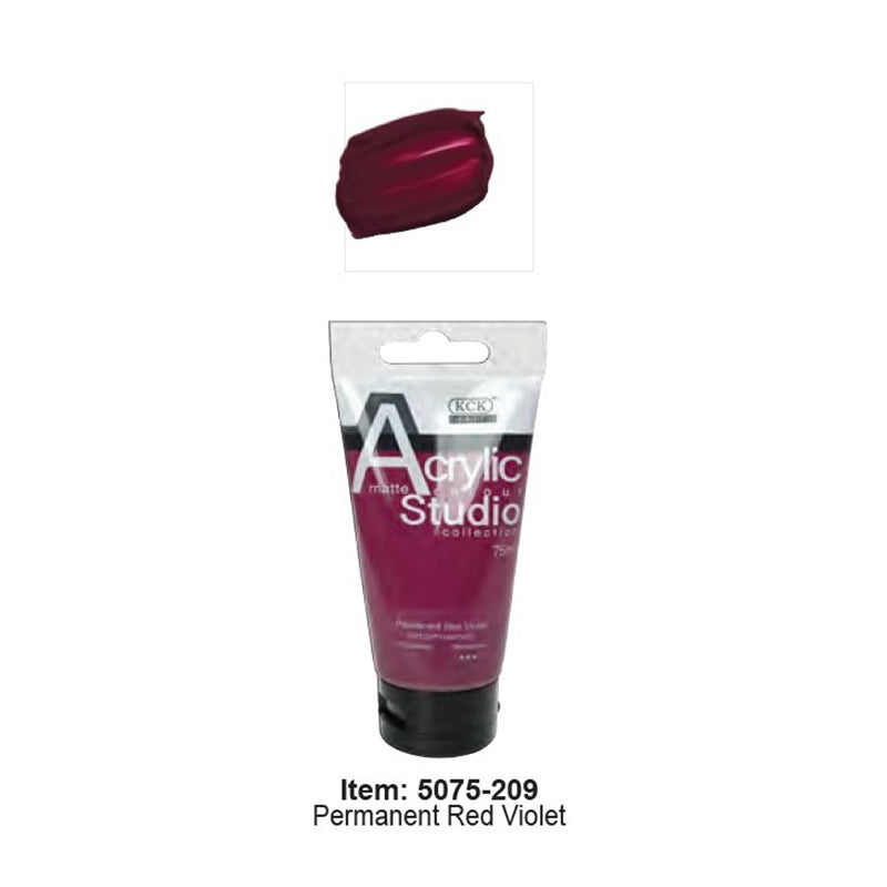 KCK Studio Acrylic 75ml / #209 Permanent Red Violet