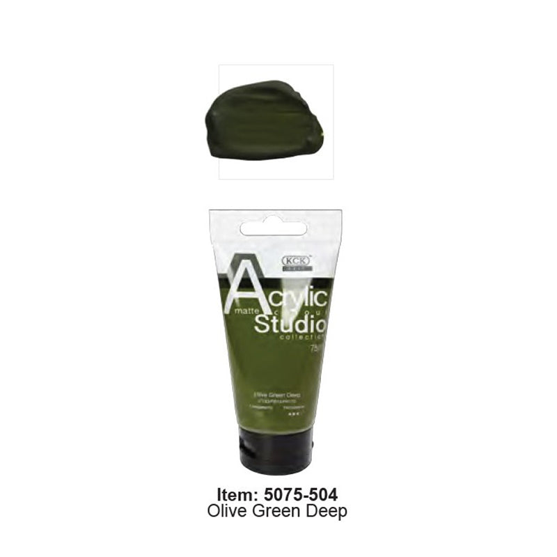 KCK Studio Acrylic 75ml / #504 Olive Green Dp