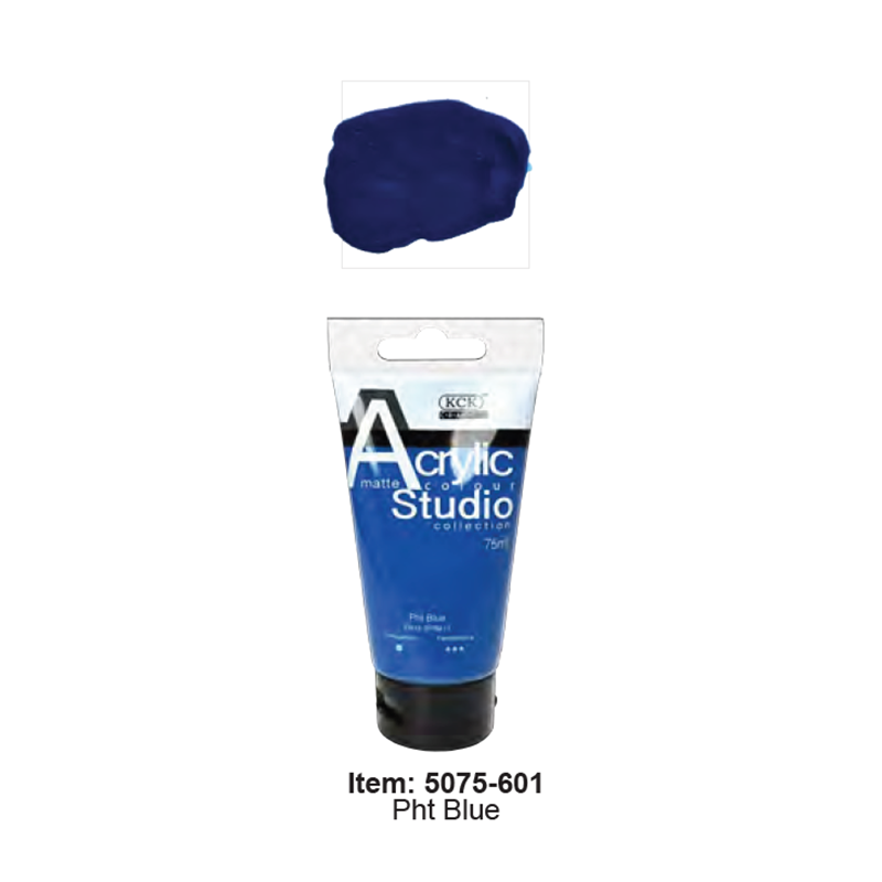 KCK Studio Acrylic 75ml / #601 Phthalo Blue