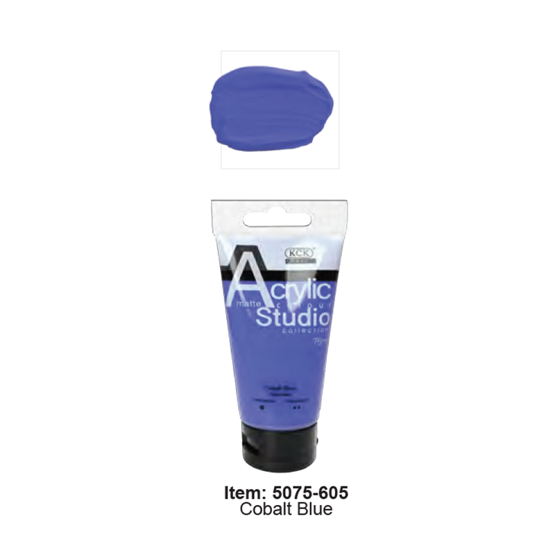 KCK Studio Acrylic 75ml / #605 Cobalt Blue