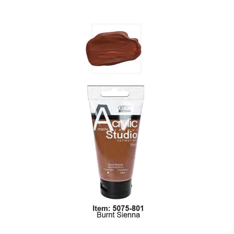 KCK Studio Acrylic 75ml / #801 Burnt Sienna