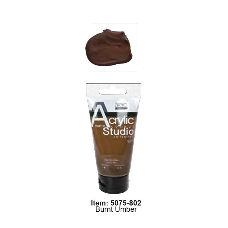 KCK Studio Acrylic 75ml / #802 Burnt Umber