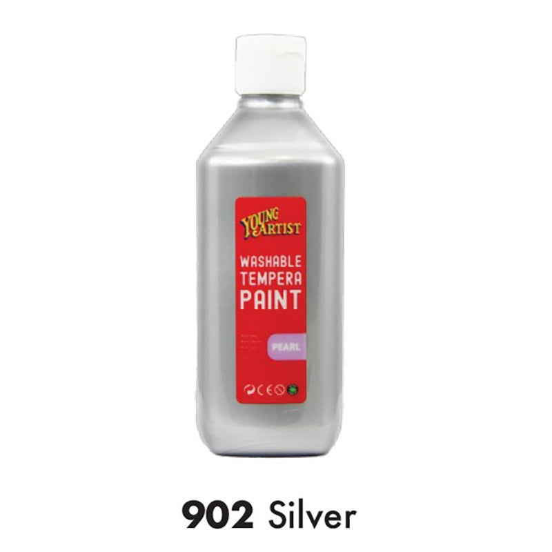 KCK Young Artist Tempera Paint 500ml #902 Silver