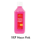 KCK Young Artist Tempera Paint 500ml #117 Neon Pink