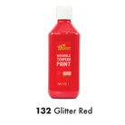 KCK Young Artist Tempera Paint 500ml #132 Glitter Red