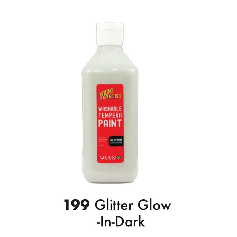 KCK Young Artist Tempera Paint 500ml #199 Glow in the Dark