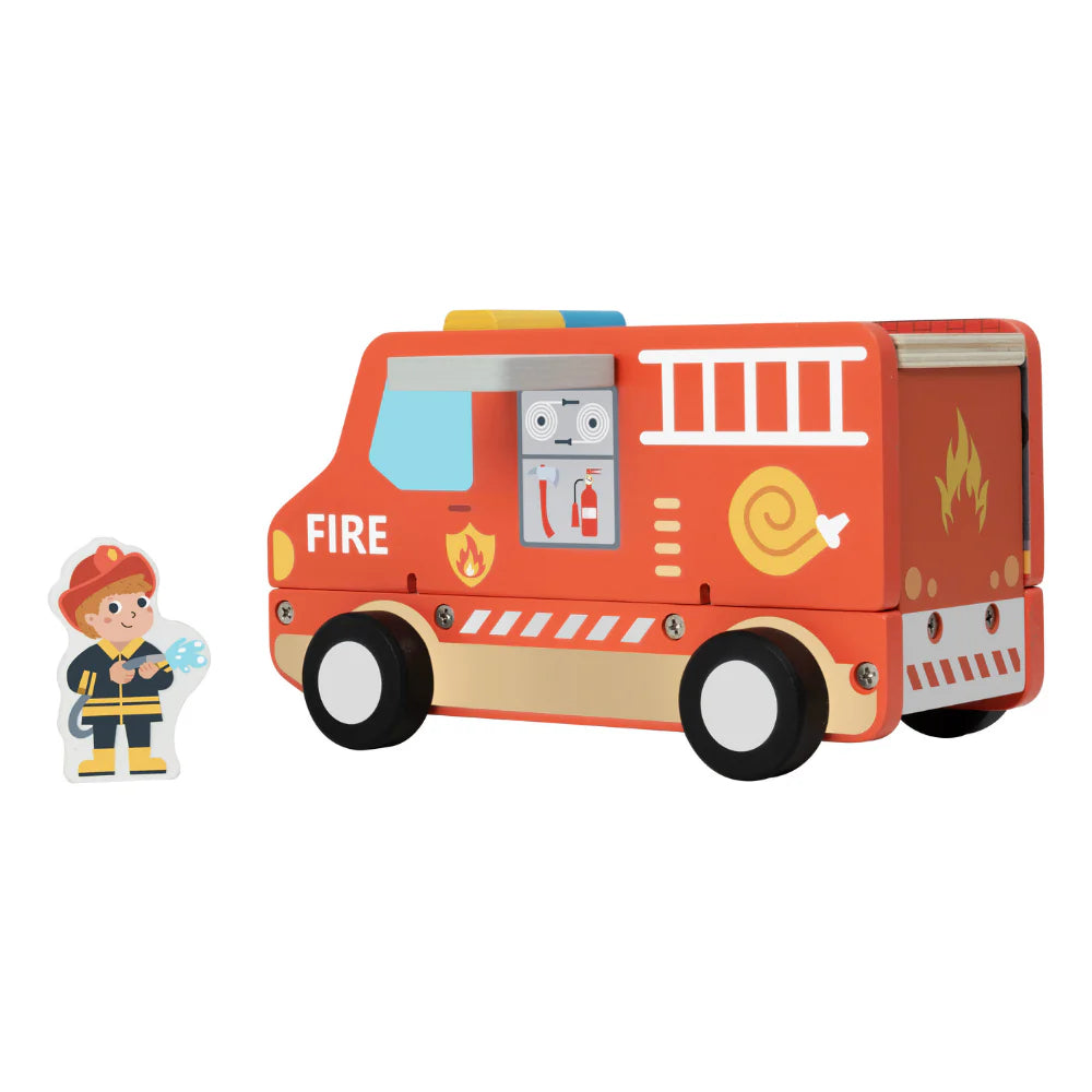 TOOKY TOY Fire Truck Set