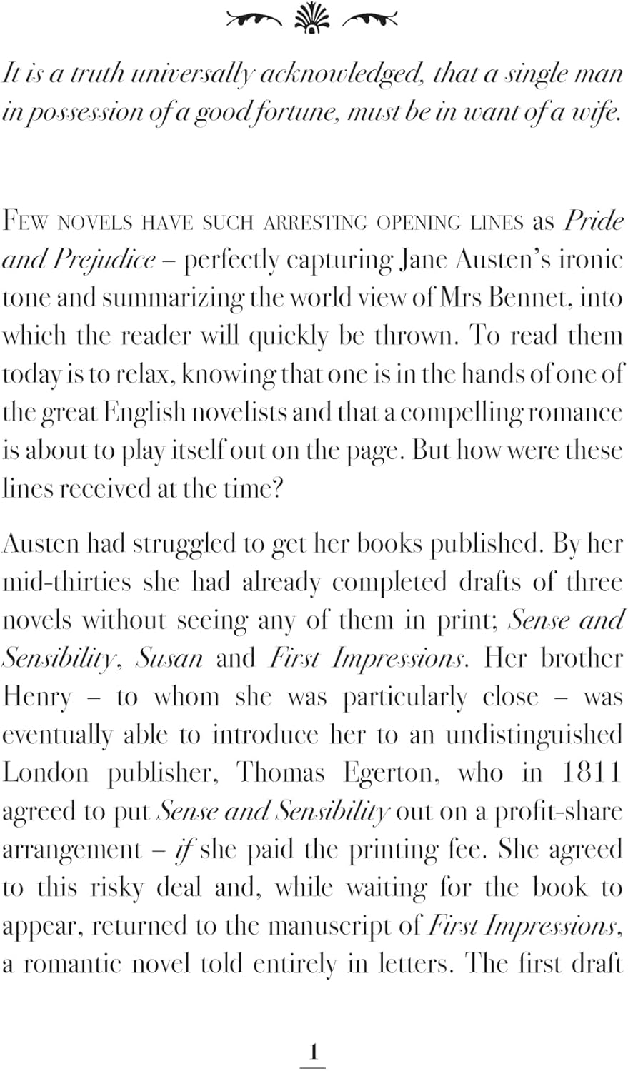Pride & Prejudice: The Opening Lines
