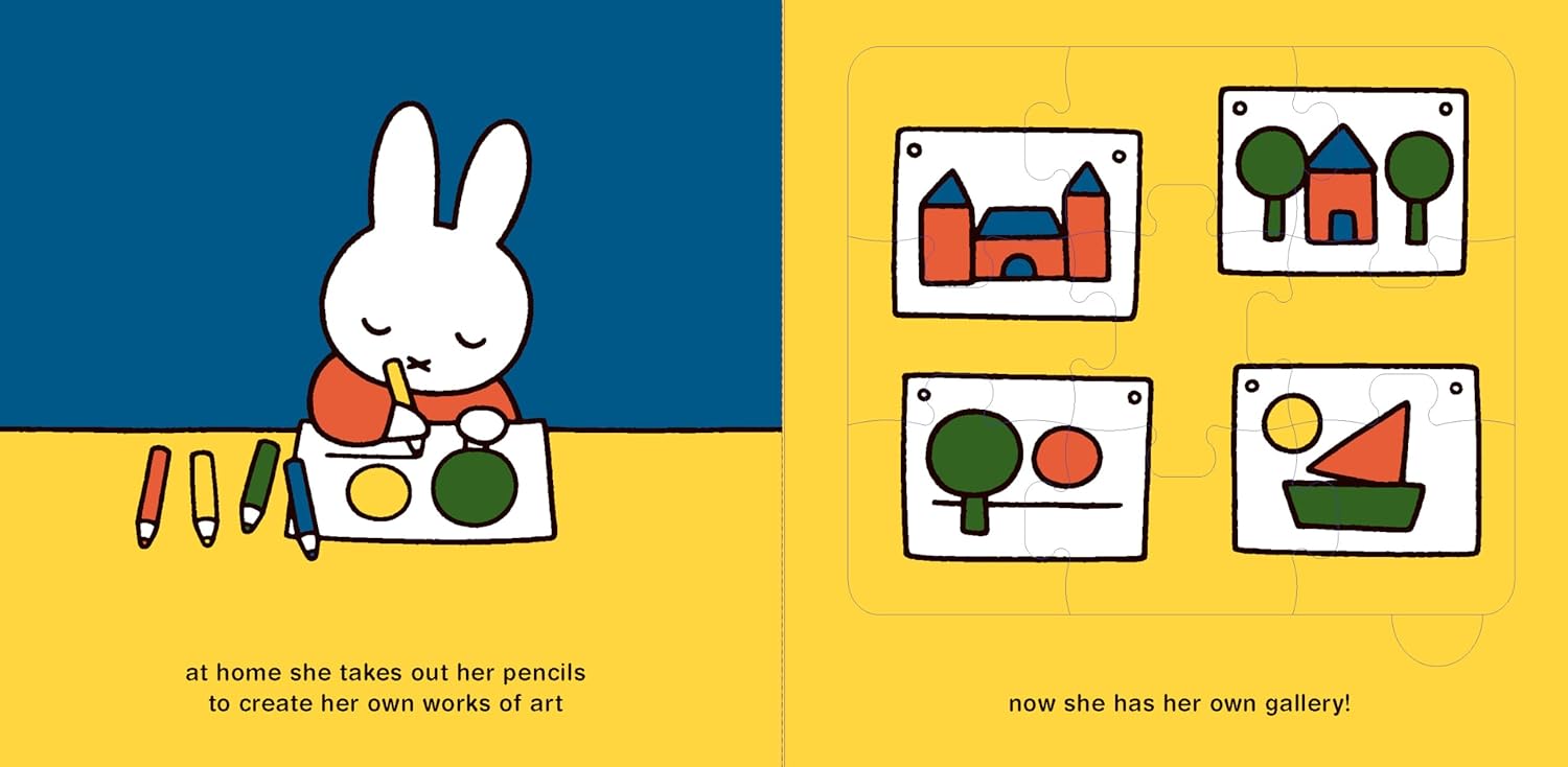 Miffy The Artist Jigsaw Puzzle Book by Dick Bruna