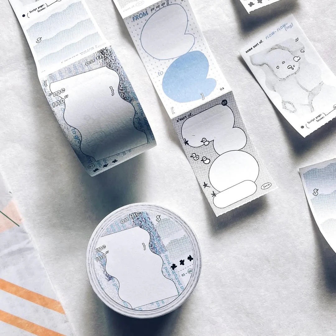 SOMESORTOF.FERN Sticky Memo Roll Flowing Thoughts Sample Pack (6 designs x 2)