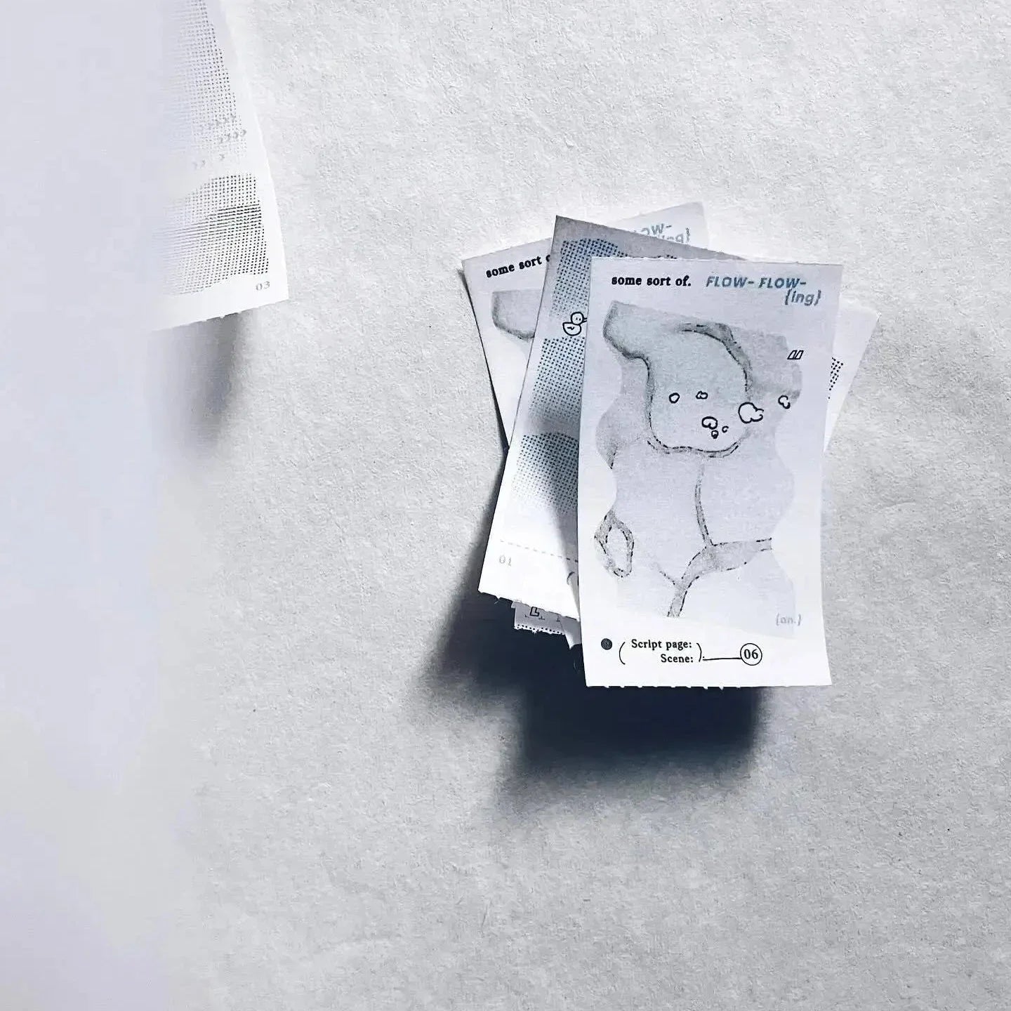 SOMESORTOF.FERN Sticky Memo Roll Flowing Thoughts Sample Pack (6 designs x 2)