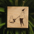 MODAIZHI Rubber Stamp Cat Attendant (A) Litter Box Treasure Hunger