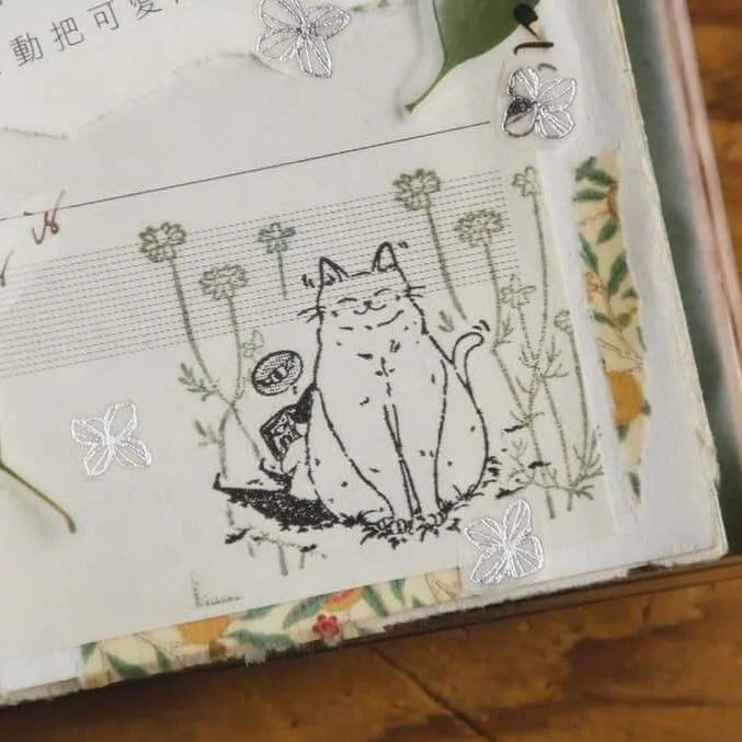 MODAIZHI Rubber Stamp Cat Attendant (A) Litter Box Treasure Hunger