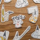 MODAIZHI Rubber Stamp Collection: Notice Signboard Elf
