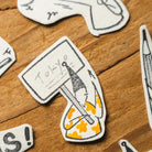 MODAIZHI Rubber Stamp Collection: Notice Signboard Elf