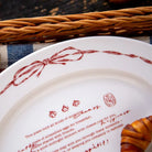 OURS Oval Ceramic Plate Bon Appetit!