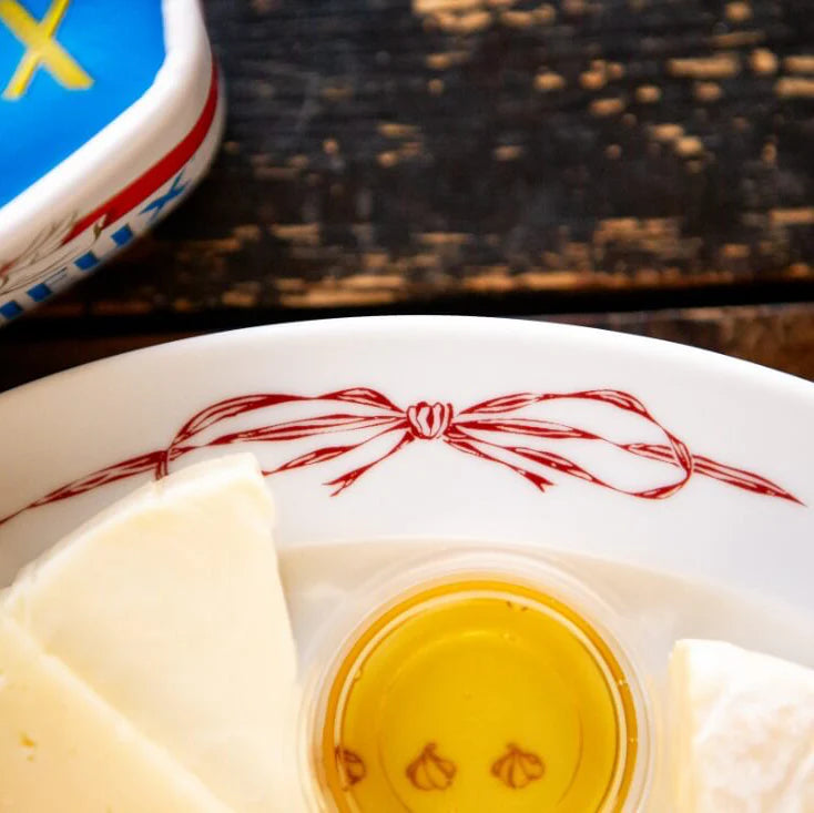 OURS Oval Ceramic Plate Bon Appetit!