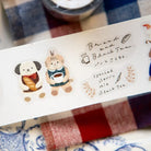 OURS Die-Cut PET Tape Sleeping Cat Sample Roll (70cm per cycle)