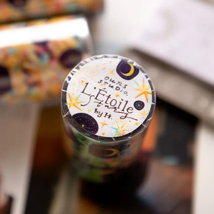 OURS Die-Cut PET Tape Stars Sample Roll (25cm per cycle)